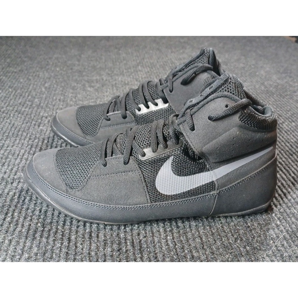 Nike Mens Fury Wrestling Shoes Size 10 Black Grey MMA Combat AO2416-010 - Picture 2 of 7
